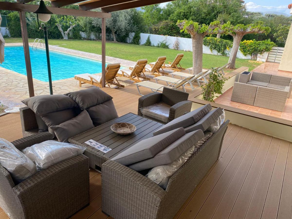 Relaxing Villa With Swimming Pool And Garden Agios Georgios  ภายนอก รูปภาพ