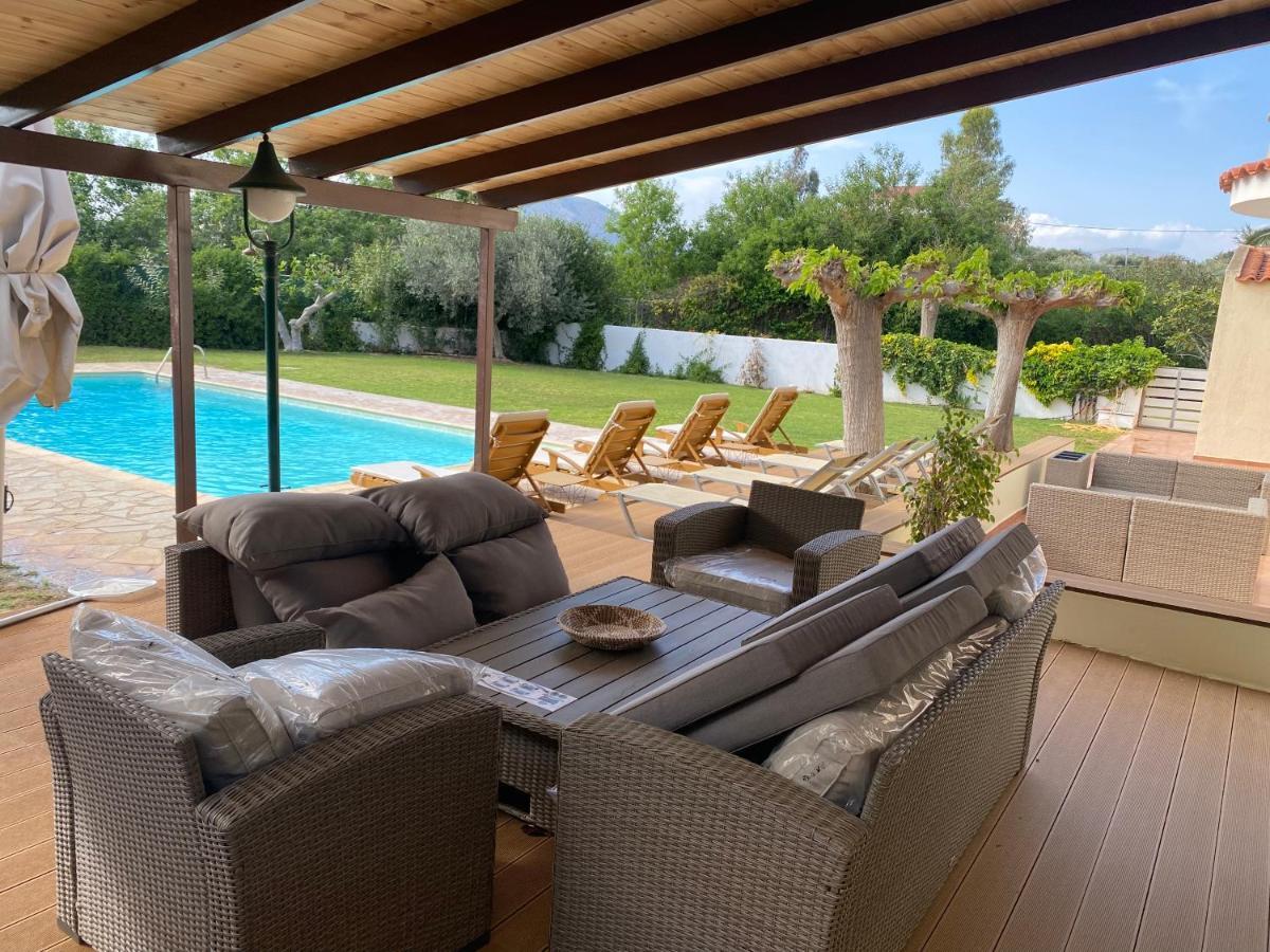 Relaxing Villa With Swimming Pool And Garden Agios Georgios  ภายนอก รูปภาพ
