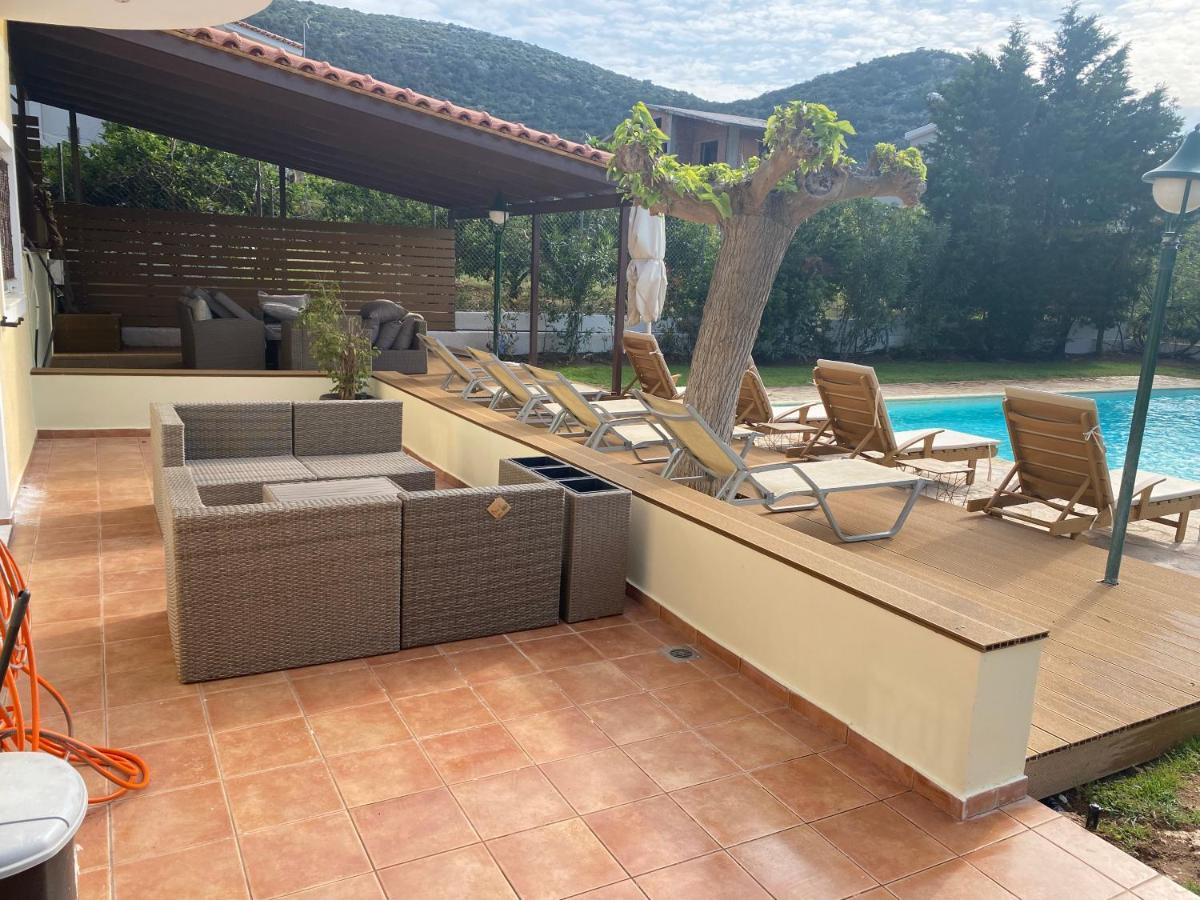 Relaxing Villa With Swimming Pool And Garden Agios Georgios  ภายนอก รูปภาพ