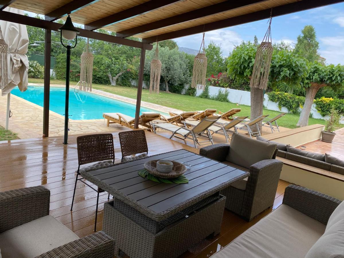Relaxing Villa With Swimming Pool And Garden Agios Georgios  ภายนอก รูปภาพ