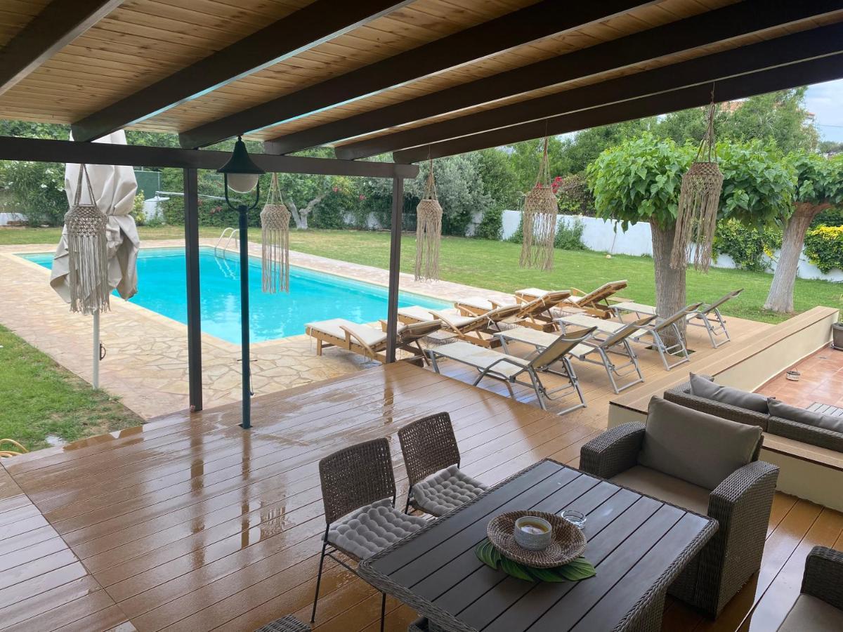 Relaxing Villa With Swimming Pool And Garden Agios Georgios  ภายนอก รูปภาพ